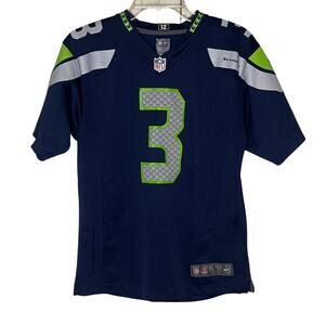 NFL Nike On Field Seattle Seahawks Russell Wilson 3 Kids Jersey Size Youth Large